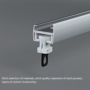 Nhôm Hợp Kim Rèm Thanh Đường Sắt Bệnh Viện Cửa Sổ Trần <span class=keywords><strong>Top</strong></span> Núi Rèm Theo Dõi Đường Sắt Theo Dõi Ẩn Rèm Đường Sắt Cho Trang Trí Nội Thất - Product Image 4