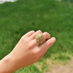 แหวนแฟชั่น สแตนเลสสตีล 316L ชุบทอง PVD ทนทาน เป็นมิตรต่อสิ่งแวดล้อม - Product Image 3