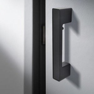 Cerradura de Puerta Empotrada Minimalista, Silenciosa, Negra, Cerradura de Embutir Oculta para Puertas Interiores de Madera de Dormitorio - Product Image 4