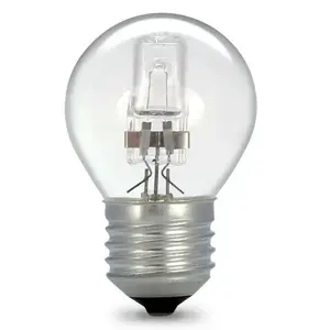 Галогенная лампа CRI100 E14 E27 18W 28W 42W прозрачная матовая стеклянная галогенная лампа, HAL-G45 по заводской цене