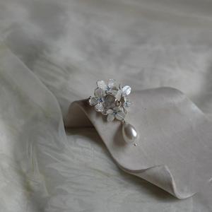 Ensemble collier et bracelet en argent pur S925, élégant, fleur à quatre feuilles française avec zircon, luxe léger, cadeau doux pour femmes - Product Image 3