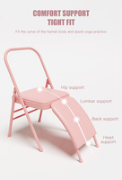 Vente en gros Chaise de yoga pliable et réglable avec support lombaire Banc en métal à dossier épaissi pour équipement de fitness