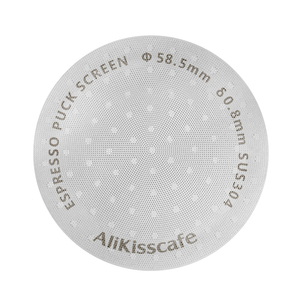 Malla Filtrante de Acero Inoxidable de 0.8mm de Grosor para Filtro <span class=keywords><strong>Inferior</strong></span> de <span class=keywords><strong>Ducha</strong></span>, 51mm 53.5mm 58.5mm, Pantalla para Portafiltro sin Fondo para Barista y Espresso - Product Image 1