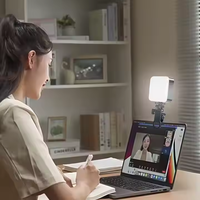 Lumière Selfie Portable à Angle Réglable pour Vlogging, Vidéos TikTok et Photos, Lampe Clip-on d'Extérieur pour Téléphone et Appareil Photo