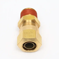 Conectores Neumáticos de Compresión para Frenos de Aire de Alta Resistencia, Kit de Conectores de Latón de 1/4" de Inserción Rápida para Flotas de Semirremolques