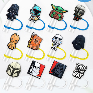 Toppers de paille de dessin animé pour Stanley Tumbles 10mm Capuchons de couverture de paille mignons compatibles avec le gobelet Stanley 30 & 40 Oz avec poignée - Product Image 1