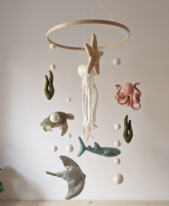 Mobile bébé océan mobile sur le thème de la mer mobile bébé <span class=keywords><strong>pépinière</strong></span> avec méduse pieuvre <span class=keywords><strong>dauphin</strong></span> lit mobile - Product Image 2