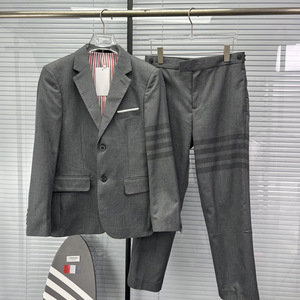 Ensemble classique pour <span class=keywords><strong>homme</strong></span>, veste et pantalon tissés à quatre barrettes - collection élégante, décontractée et professionnelle - Product Image 1
