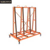 Étagère de rangement pour pierres YEK'S, capacité de charge 3000 kg, structure métallique moderne, avec 2 étagères, réutilisable