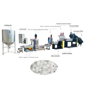 Máquina automática de peletización de plástico PET PP, máquina granuladora de plástico reciclado, máquina de fabricación de gránulos de plástico Dana