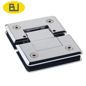 Quincaillerie <span class=keywords><strong>de</strong></span> salle <span class=keywords><strong>de</strong></span> bain en laiton chromé personnalisable, moderne, montage mural, charnières <span class=keywords><strong>de</strong></span> porte en verre trempé à 90 degrés - Product Image 3