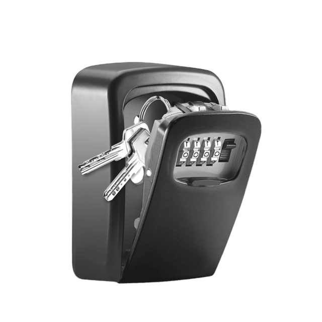 G4 Big Capacity 4 Digit Combination Password Waterproof Metal Wall Mounted Portable Storage Safe Lock Key Box
