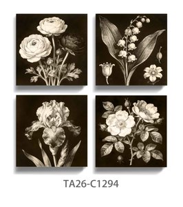 Set di Stampe su Tela con Illustrazioni Botaniche Vintage, Stampe Floreali e di Piante Antiche per Arredamento Rustico - Product Image 4