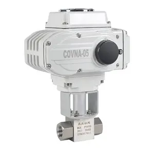 COVNA 3/8 pouce haute pression 2 voies vanne à bille électrique automatique pour le contrôle de l'eau