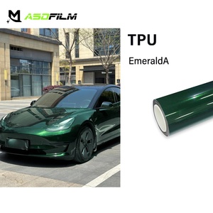 Pellicola Protettiva ASDFilm in TPU Verde Smeraldo ad Alta Elasticità, Autoriparante, Antigraffio, Idrofobica per Carrozzeria <span class=keywords><strong>Auto</strong></span> - Product Image 1