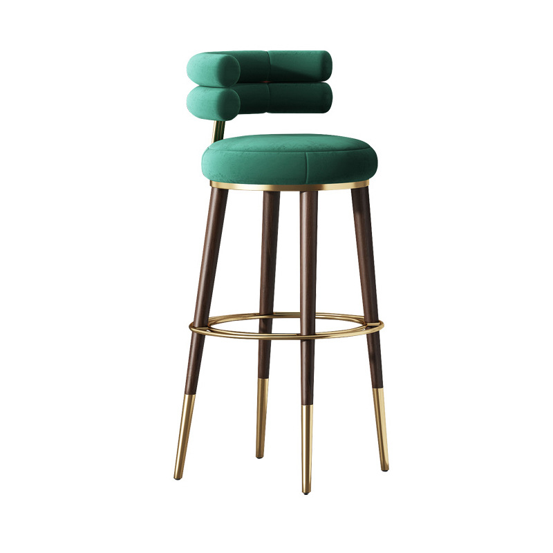 green and wood leg