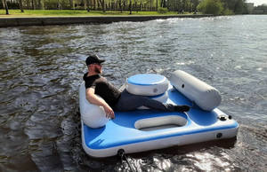 Piattaforma Galleggiante Gonfiabile per Sport Acquatici con Tavolo, Pontone per <span class=keywords><strong>il</strong></span> Tempo Libero - Product Image 2