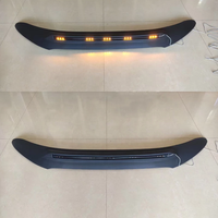 OVOVS Protection avant LED pour capot moteur, garnitures de capot avec plaque de protection LED pour Ford Ranger T7 T8 16-21