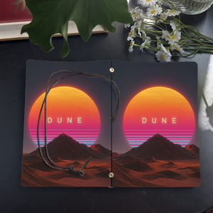 Cuaderno A6 con colgante decorativo, regalo de incorporación perfecto para nuevos empleados para darles la bienvenida con Sun Mountains Desert "<span class=keywords><strong>DUNE</strong></span>" t - Product Image 4