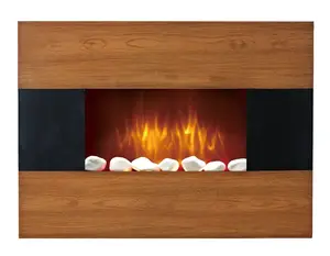 Perapian listrik penggunaan sederhana dengan simulasi api pemanas cepat Log dekoratif menggunakan pemanas