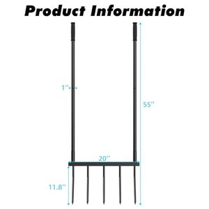 Herramienta de Jardín, Horquilla Ancha de 5 Puntas para Jardinería, Horquilla de Jardín en Forma de U para Remover la Tierra, Construcción Resistente y Fuerte - Product Image 1