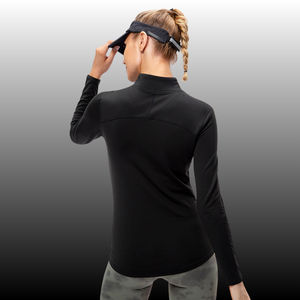 Camiseta Deportiva <span class=keywords><strong>de</strong></span> Manga Larga <span class=keywords><strong>de</strong></span> Forro Polar para Mujer, Secado Rápido, Elástica, Ajustada, Ropa Deportiva para Correr, Entrenamiento, Fitness, Yoga - Product Image 3