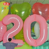 Ballon personnalisable de 60 pouces en nylon PA coloré, grand ballon de 2 m, numéro 520, laminé, pour décoration de festival, Saint-Valentin
