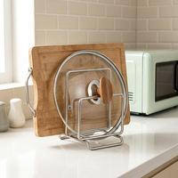 Planche à découper multifonctionnelle en acier inoxydable pour cuisine, type sur pied non pliable, épaissie, style minimaliste