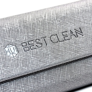 Bestclean Chất lượng cao PU da có thể gập lại kính trường hợp có thể gập lại nổi logotriangle từ đóng cửa kính mắt trường hợp - Product Image 4