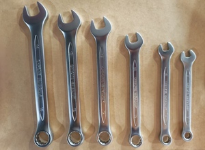 Herramienta de Reparación Automotriz profesional 6 uds 7-14mm Kits de llave inglesa de extremo abierto único Juego de llaves combinadas de superficie mate - Product Image 2