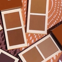 Palette de Poudre Compacte Bronzante Contour Visage Personnalisée, Teinte Joue, Végétalienne, Couvrance Totale, Crème Bronzer Marque Privée