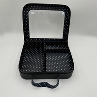 Boîte-cadeau de valise en carton souvenir design personnalisé avec poignée boîte de valise en papier pour enfant jouet avec fenêtre en PVC transparent