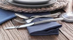 DEW <span class=keywords><strong>II</strong></span> 18-8 Cubiertos, Cabeza de pulido de espejo forjado, Cubiertos para el hogar y el restaurante, Tenedor, Cuchillo, Cuchara - Product Image 4