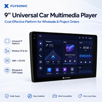 Radio Voiture Android 9 10 Pouces Universelle 1 Din Multimédia Écran Tactile Lecteur Stéréo MP5 Navigation GPS Lecteur DVD pour Voiture