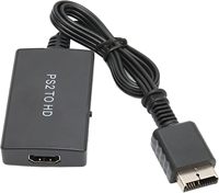 Convertidor de Audio y Video de PS2 a HD, Cable Adaptador PAL NTSC SECAM HD 1080P Macho a Hembra para Juegos de PS1/2/3, HDTV, PC