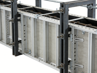 Système de coffrage en alliage d'aluminium pour dalles de table, unité de panneau grand format pour sols/murs modernes, durables et très efficaces sur de grandes surfaces