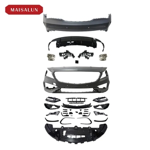 Kit Carrozzeria <span class=keywords><strong>CLA</strong></span> 45 per <span class=keywords><strong>Mercedes</strong></span> Benz <span class=keywords><strong>CLA</strong></span> <span class=keywords><strong>W117</strong></span> Facelift, Paraurti Anteriore e Posteriore, Minigonne Laterali, Griglia - Nuova Condizione - Product Image 1