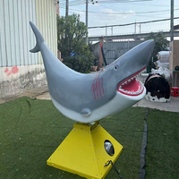 Airfunpro Adulte Requin Cochon Poisson Soccer Thème Coin Operated Sport Game Challenge Mécanique Bull Riding Machine Gonflable