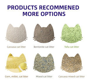 Süper emici doğal manyok kedi kumu uzun ömürlü koku giderici plastik mısır malzeme ile biyobozunur topaklanma etkisi - Product Image 5