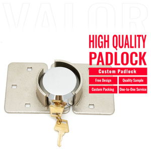 2025 Chất lượng cao 73 Mét thép xe tải khóa dễ dàng-to-cài đặt Hockey Puck van khóa 4.5 mét Độ dày <span class=keywords><strong>Brass</strong></span> keyed <span class=keywords><strong>Hasp</strong></span> ổ khóa bao gồm - Product Image 1