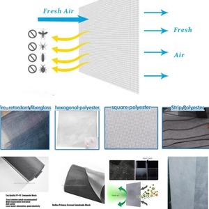 <span class=keywords><strong>Pantalla</strong></span> de malla de mosquitera de ventana magnética ajustable Kit de mosquitera de bricolaje fácil - Product Image 4