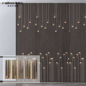 Melinco Novo Estilo de Design 3D Luminous Grille Pattern Painel de PVC para Decoração de Parede de Sala de Estar, Moradia e Hotel - Product Image 1