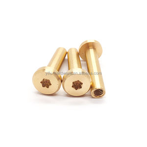 Hakim pirinç kubbeli kafa kadın vida + oluklu kubbeli kafa erkek vida Chicago kitap deri vida - Product Image 2
