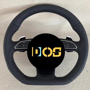 Volant sport en cuir de haute qualité personnalisable, compatible avec les séries <span class=keywords><strong>Audi</strong></span> <span class=keywords><strong>A1</strong></span>/A3/A4/A5/A6/A7/<span class=keywords><strong>RS</strong></span>/Q5/Q7/Q3/Q8 - Product Image 4