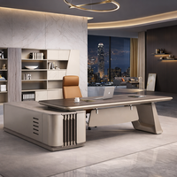 Bureau de direction moderne en bois de luxe pour bureau, villa, immeuble administratif et usage domestique