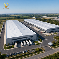 Almacén Logístico de Estructura de Acero Prefabricada, Centro de Distribución, Edificio de Almacenamiento Industrial, Plataforma de Carga