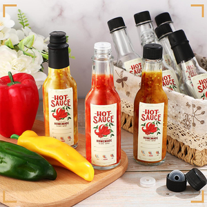 Oferta Especial: Botellas <span class=keywords><strong>de</strong></span> <span class=keywords><strong>Vidrio</strong></span> Transparente <span class=keywords><strong>de</strong></span> 3oz, 5oz, 150ml y 8oz para Salsas Picantes, Ensaladas, Tomate, Kétchup y Salsa <span class=keywords><strong>de</strong></span> Soja - Product Image 2