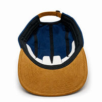 Topi Baseball Vintage Warna-Warni Model Herringbone Corduroy Flat Brim Snapback 6 Panel Polos untuk Merek Streetwear Retro