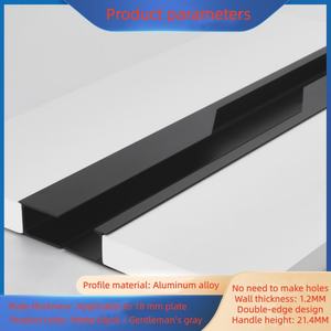 Poignée de placard pleine hauteur en alliage d'aluminium, style italien, sans rainure, <span class=keywords><strong>pour</strong></span> cuisine et chambre - Product Image 3