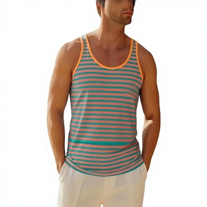 เสื้อกล้ามผู้ชาย Six Trend Sports สีกากี คอกลม ผ้าฝ้ายแท้ 100% แห้งเร็ว เป็นมิตรกับสิ่งแวดล้อม ระบายอากาศได้ดี แบบถัก ไม่มีแขน ทรงเข้ารูป - Product Image 1